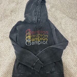 Champion Gray Hoodie with Logo